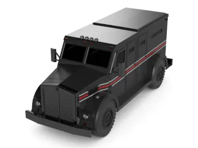 Cash Transport Vehicle 3D model buy
