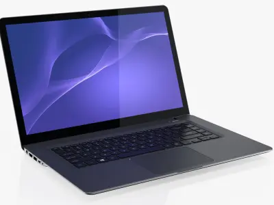 Notebook Generic 15 inch Black 3D model