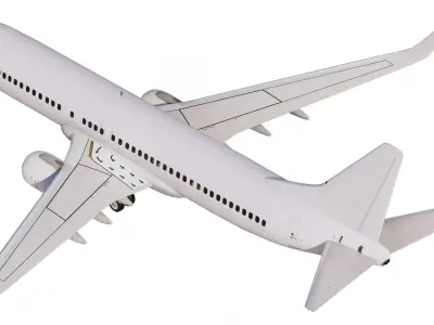Boeing 737-800 Template 3D model