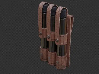 Long Potion Holder Low-poly 3D model
