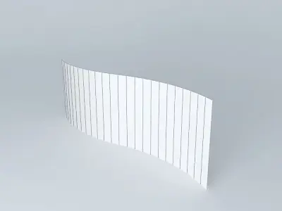 An egg curved banner Free 3D model