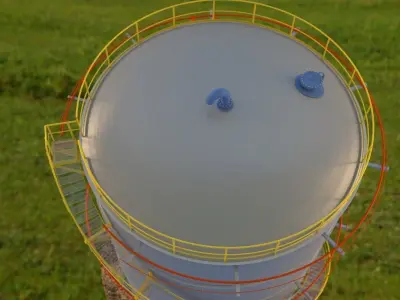 Tank chemical Free 3D model