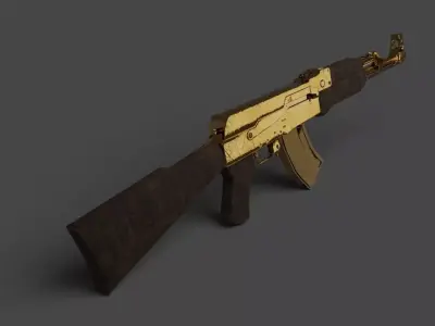 Free AK-47  Free low-poly 3D model