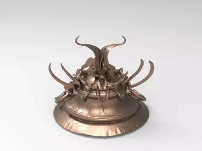 Halloween ivy stand curve 3D model
