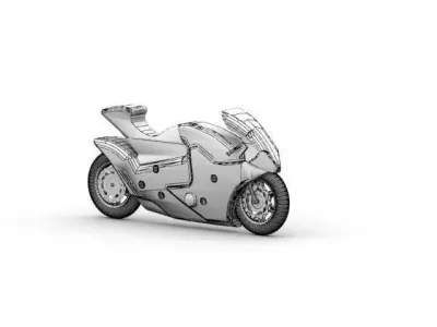 Motorcycle Suzuki Nuda  Free 3D model
