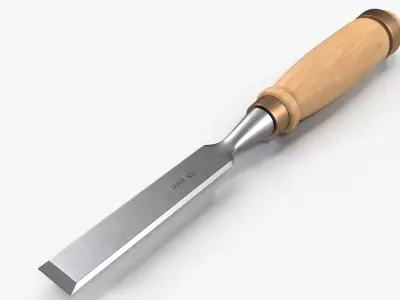 Straight chisel 18mm 3D model
