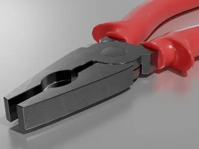 pliers Low-poly 3D model get