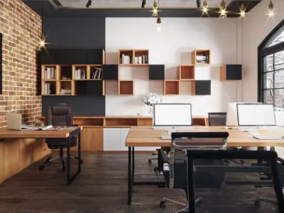 Small Industrial office  3D model