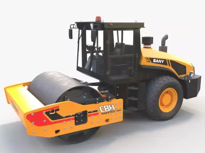  Road Roller 2 3D model