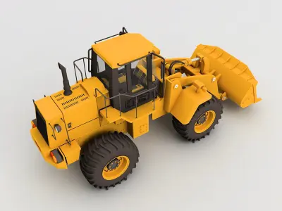 Wheel Loader 3D model 11