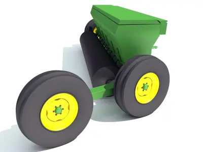 Seed Drill Planter 3D model
