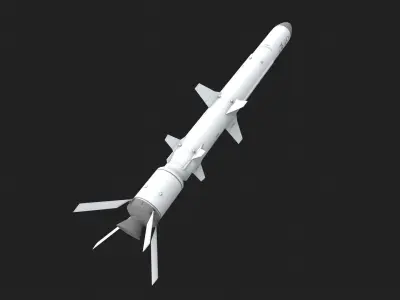 R-360 Neptune cruise missile Low-poly 3D model