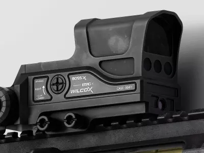 Wilcox Boss XE Reflex Sight Low-poly 3D model