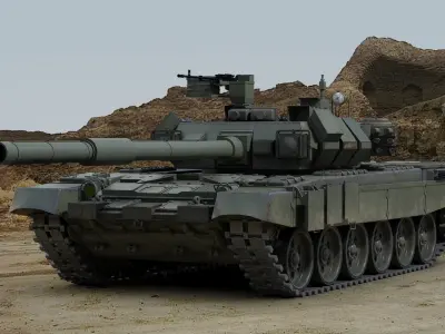 T 90 Russian Tank 3D model