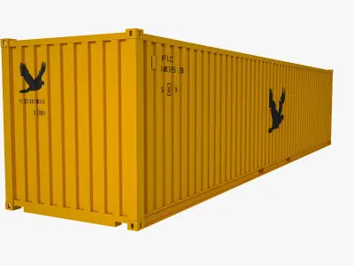 40 ft Dry Van Shipping Container 3D model