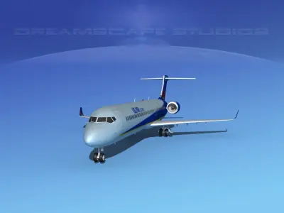 Comac ARJ21-900 Chengdu Airlines  3D model