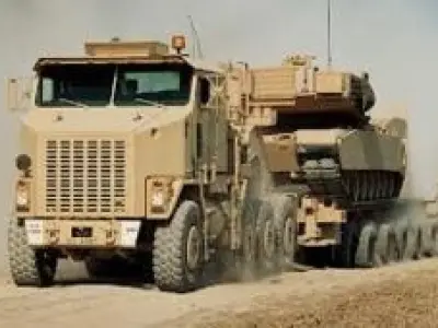 M1070 flatbed truck 3D model