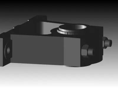 Pedestal Bearing using Top-down Design Free 3D model