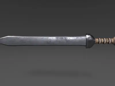 Sword Gladius Low-poly 3D model
