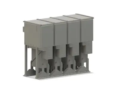 Model Railway Industrial Electrical Sub Station Transformers 3D print model