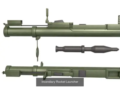 Rocket Launchers  3D Model Pack
