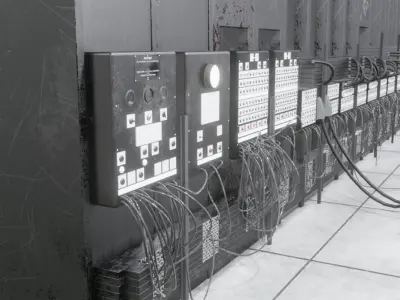 ENIAC first computer 3D model
