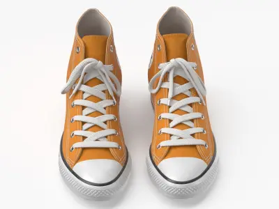 Basketball Shoes Orange 3D model