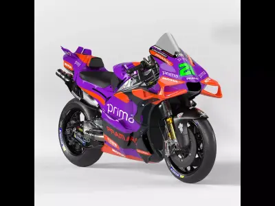 Pramac Ducati MotoGP Low-poly 3D model