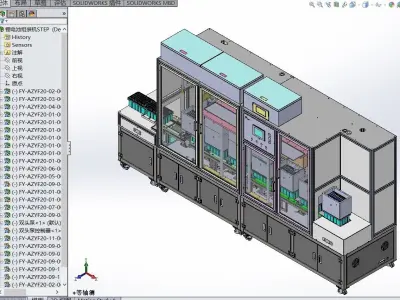 Design model of liquid filling equipment for lithium battery 3D model