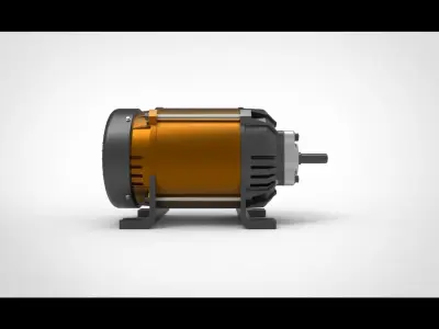 AC Electrical Motor 3D model
