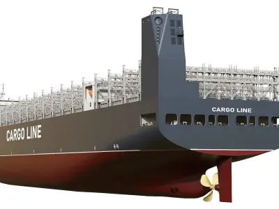 Next Generation Container Ship 3D model