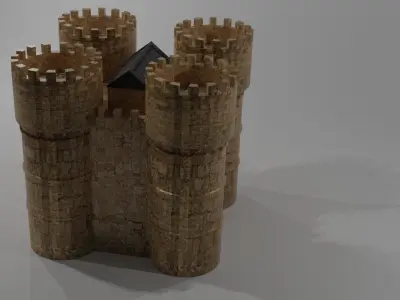 Castle wooden 3D model
