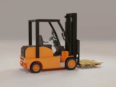 forklift  3D model by MatViz