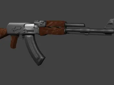 ak 47 Free low-poly 3D model purchase