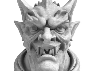 Gargoyle Head 7 3D model