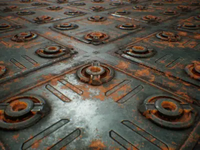 PBR Seamless Sci-Fi Texture 30 Low-poly 3D model