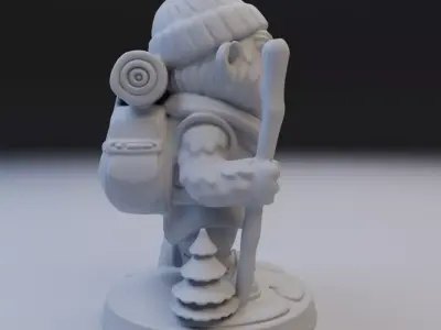traveling yeti 3D print model