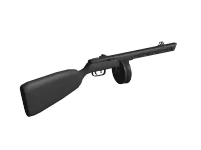 PPSH-41 machine-pistol 3D model