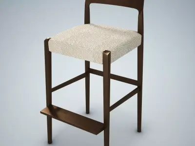 Forms Bar Stool HD 3D model