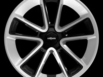 High-poly Rotiform BTL wheel- 3D model Free 3D model