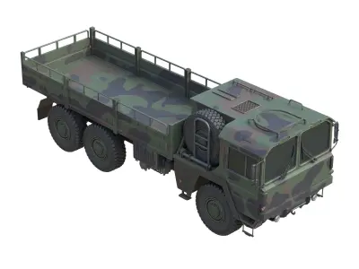 Off Road Transport Truck  MAN KAT1 Low-poly 3D model