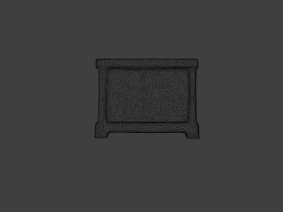 Realistic high quality wooden desk - desk 3D model