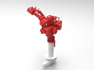 Extinguishing monitor for rescue cruiser Hermann Rudolf Meyer 3D print model