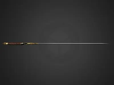 Fantasy Medieval Sword 3D model