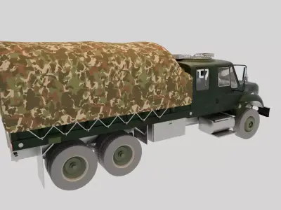 Military Truck 3D Model - High Quality Game Ready Detailed 3D model