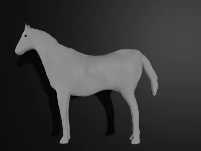 Horse Free low-poly 3D model get
