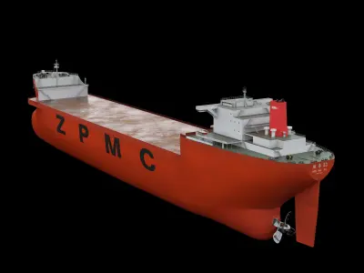 ZHEN HUA Heavy Load Carrier Cargo Ship 3D model