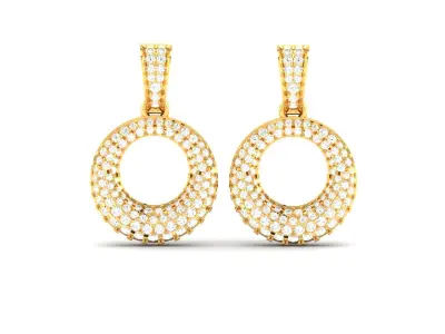 Women Diamond Earring 3D print model