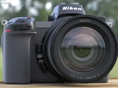 Nikon Z7 with Nikon Z 24 70mm f4 S Lens 3D model