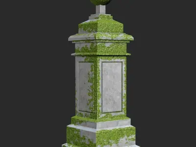 Ancient Pillars Low-poly 3D model